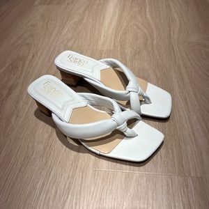 Franco Sarto White heeled Cristal Sandal